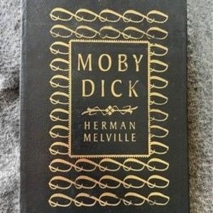 1998 Moby Dick by Herman Melville Gold Leaf Leatherbound Book